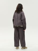 Drawstring Half-Zipped Sweatshirt Grey Excalibur