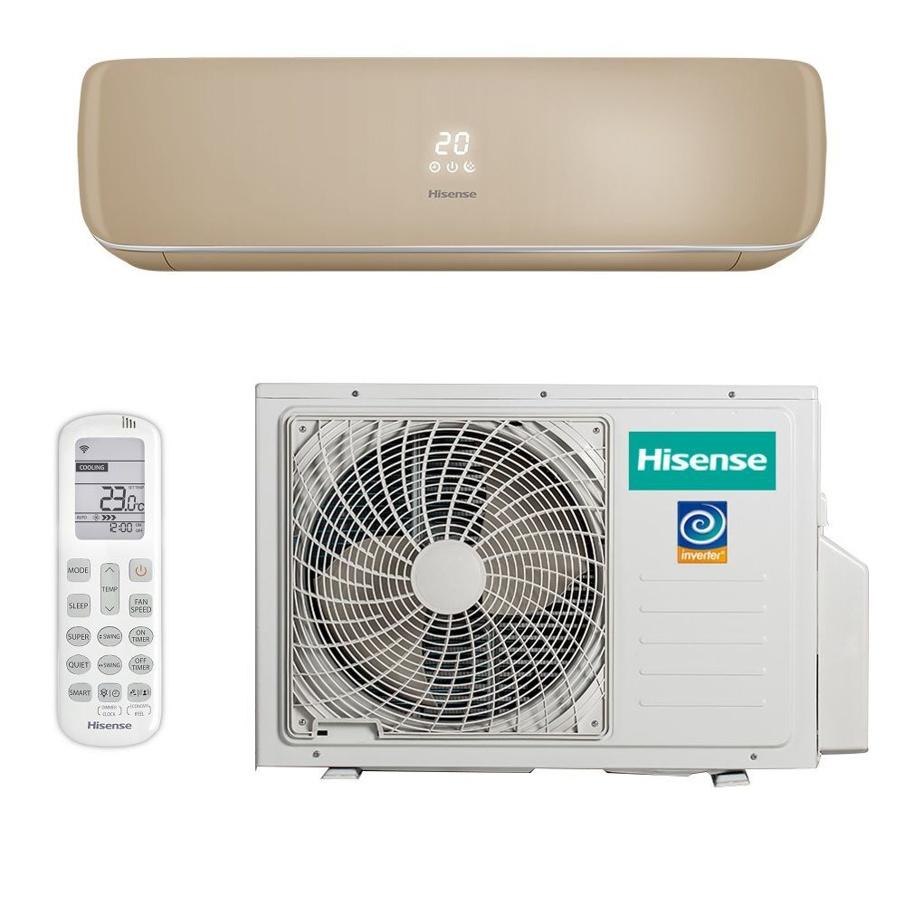 Сплит-система HISENSE CHAMPAGNE CRYSTAL SUPER DC Inverter A++ AS-10UW4RVETG01(C)