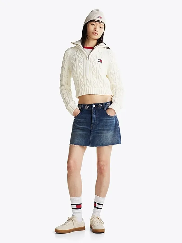 Юбка женская TOMMY JEANS STUDDED DENIM MINI S