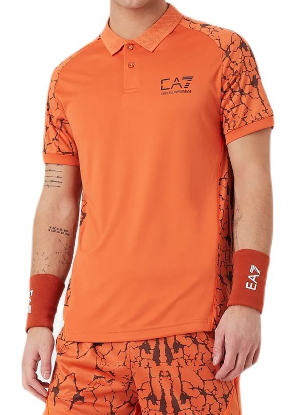 Мужское теннисное поло EA7 Man Jersey Polo Shirt - spice route