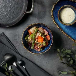 Салатник 310 мл d 11,7 см h5,6 см емкость для закусок Aqua Blue P.L. Proff Cuisine [6]