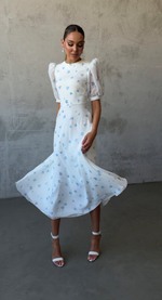 Платье Sabrina flower blue