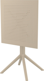 Стол пластиковый складной Siesta Contract Sky Folding Table 60, бежевый