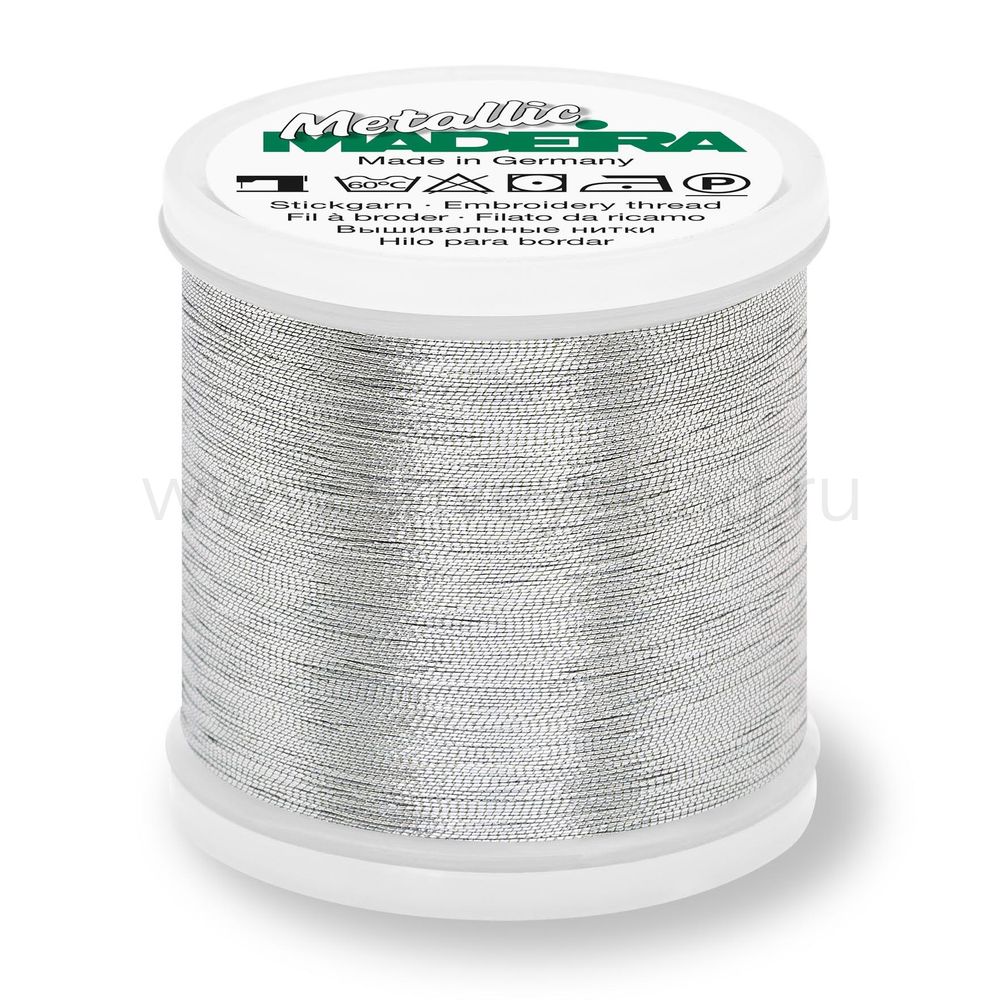Нитки вышивальные металлизированные Madeira Metallic №40, 200 м, цв. 320, 9842, 5 катушек