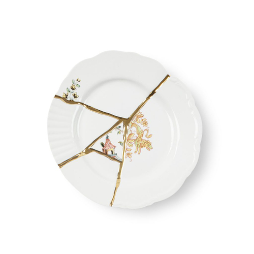 Десертная тарелка Kintsugi