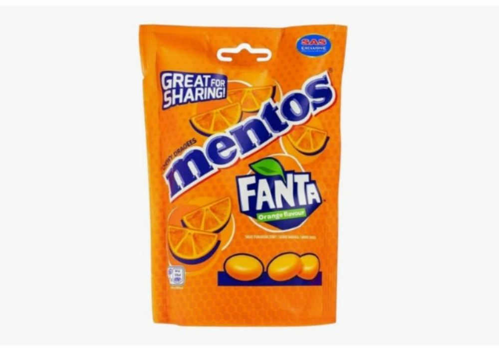 Жев. драже Ментос Fanta 160г (7шт) пакет