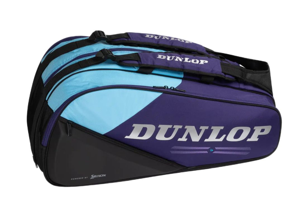 Теннисная сумка Dunlop D TAX FX Performance 12 RKT Termo - violet/black/cyan