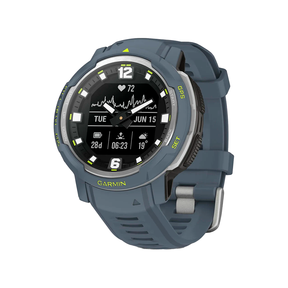 Умные часы Garmin Instinct Crossover, 45mm, Blue Granite (010-02730-04)