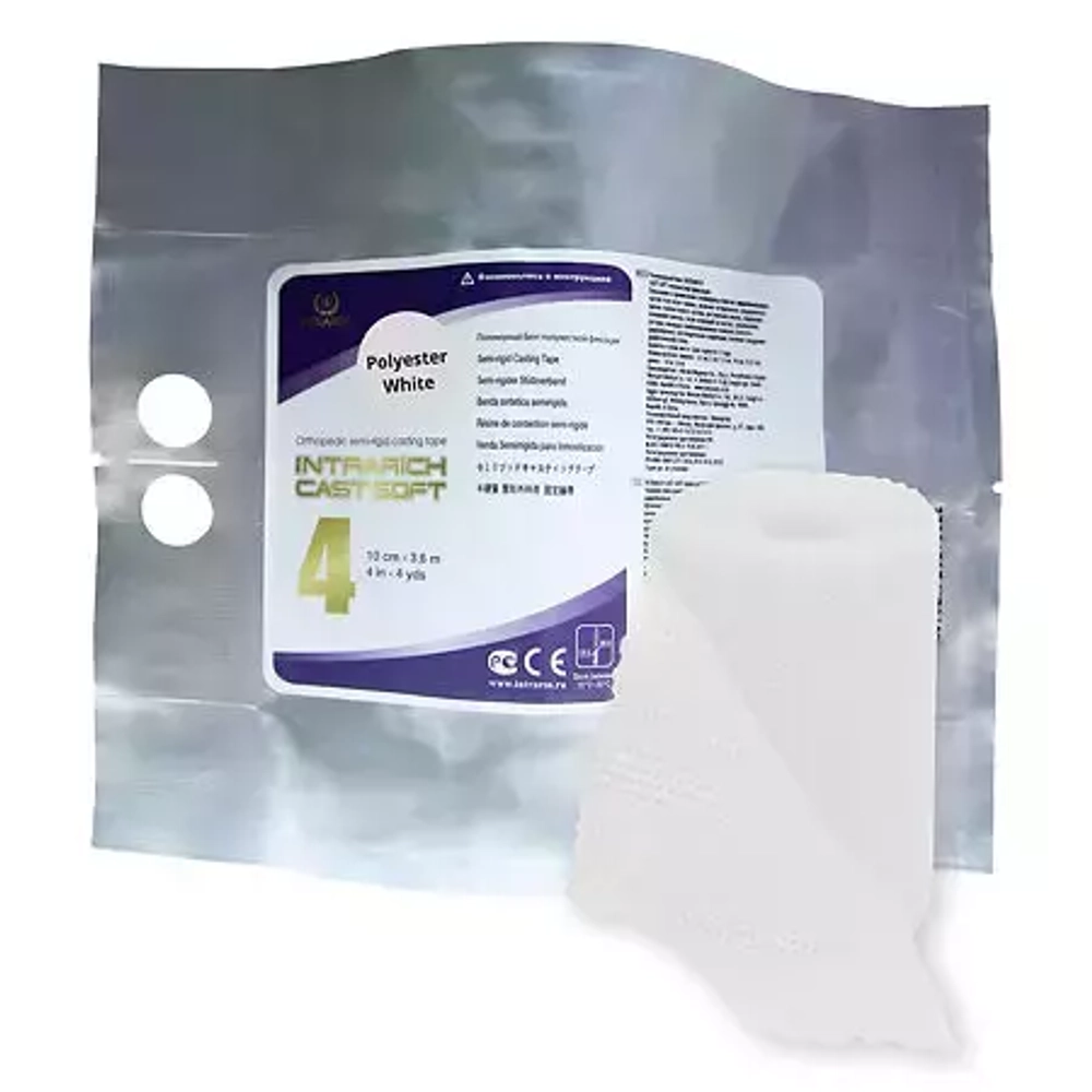 Полимерный бинт INTRARICH CAST SOFT 10см х 3.6м, белый (IR-SC0041)