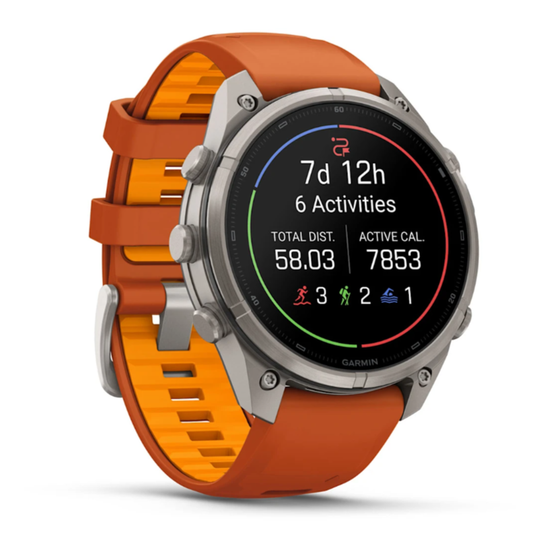 Умные часы Garmin Fenix 9 PRO INREACH, 47 мм, AMOLED, Sapphire Titanium with Autumn Orange/Spark Orange Silicone Band