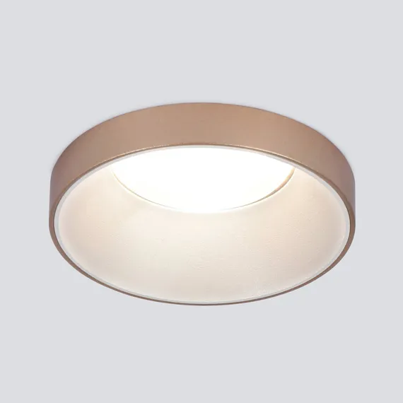 Точечный светильник Discus 112 MR16 белый/золото Elektrostandard