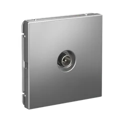 Розетка телевизионная проходная 4DB Systeme Electric ArtGallery Сталь GAL000992