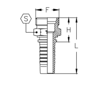 Фитинг DN 06 DKO-S (Ш) 20x1.5 12