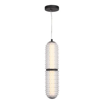 Подвесной светильник LED 22W 4000K SL6144.403.01 чёрный/прозрачный Saguaro ST-Luce