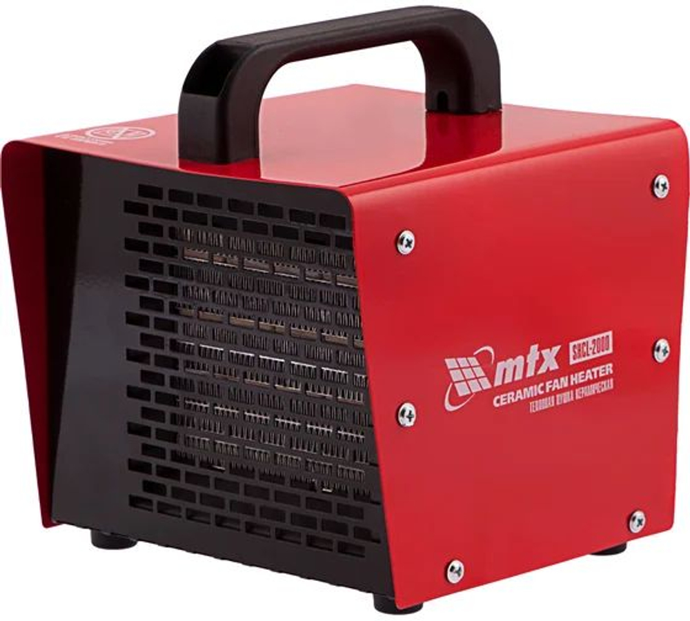 Тепловая керамическая пушка MTX SHCL-2000, квадратная, 230 В, 125 м3/ч, 1/2 кВт 96402