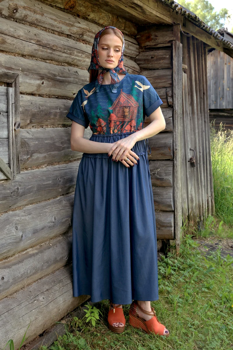 Платье "Вирджиния. Дом с видом на лес"