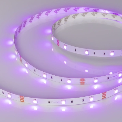 Лента RT-B30-10mm 12V RGB (7.2 W/m, IP20, 5060, 5m) (Arlight, Открытый)