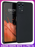 Мягкий Soft Touch чехол из силикона для XIAOMI REDMI NOTE 11 PRO 5G с бархатной подкладкой