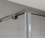 Душевой уголок Арно (Arno) VSR-1A8014CL, 1400*800, хром, стекло прозрачное,