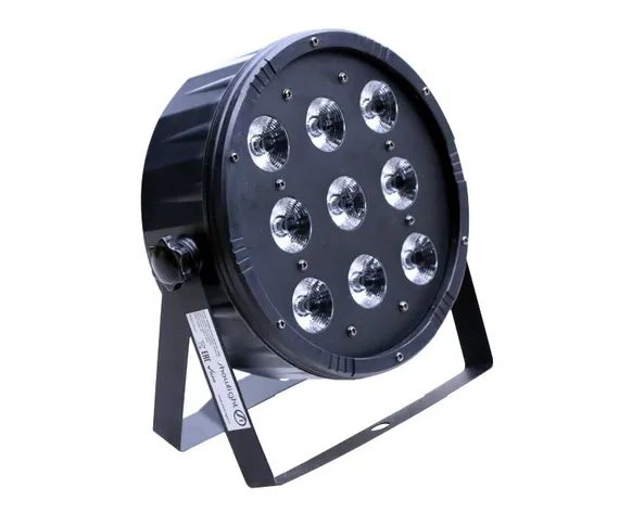 SHOWLIGHT LED SPOT 90W, Прожектор заливного света LED RGBW, 9 светодиодов мультичип по 10W, DMX512 7