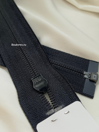 Молния YKK витая разъемная плоская тип 5, черная 580