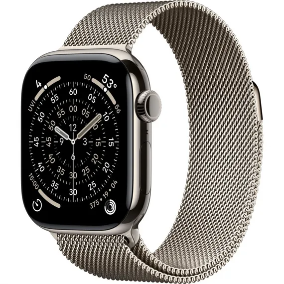Умные часы Apple Watch Series 11 46 мм Titanium Milanese Loop Титановый Natural