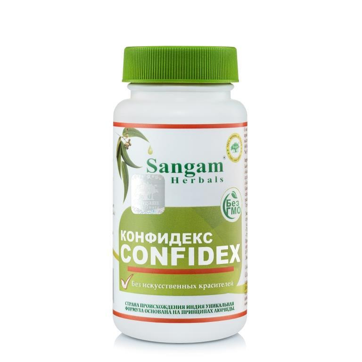 Sangam Herbals Confidex Конфидекс смесь сухого растительного сырья (750 мг) 60 таб