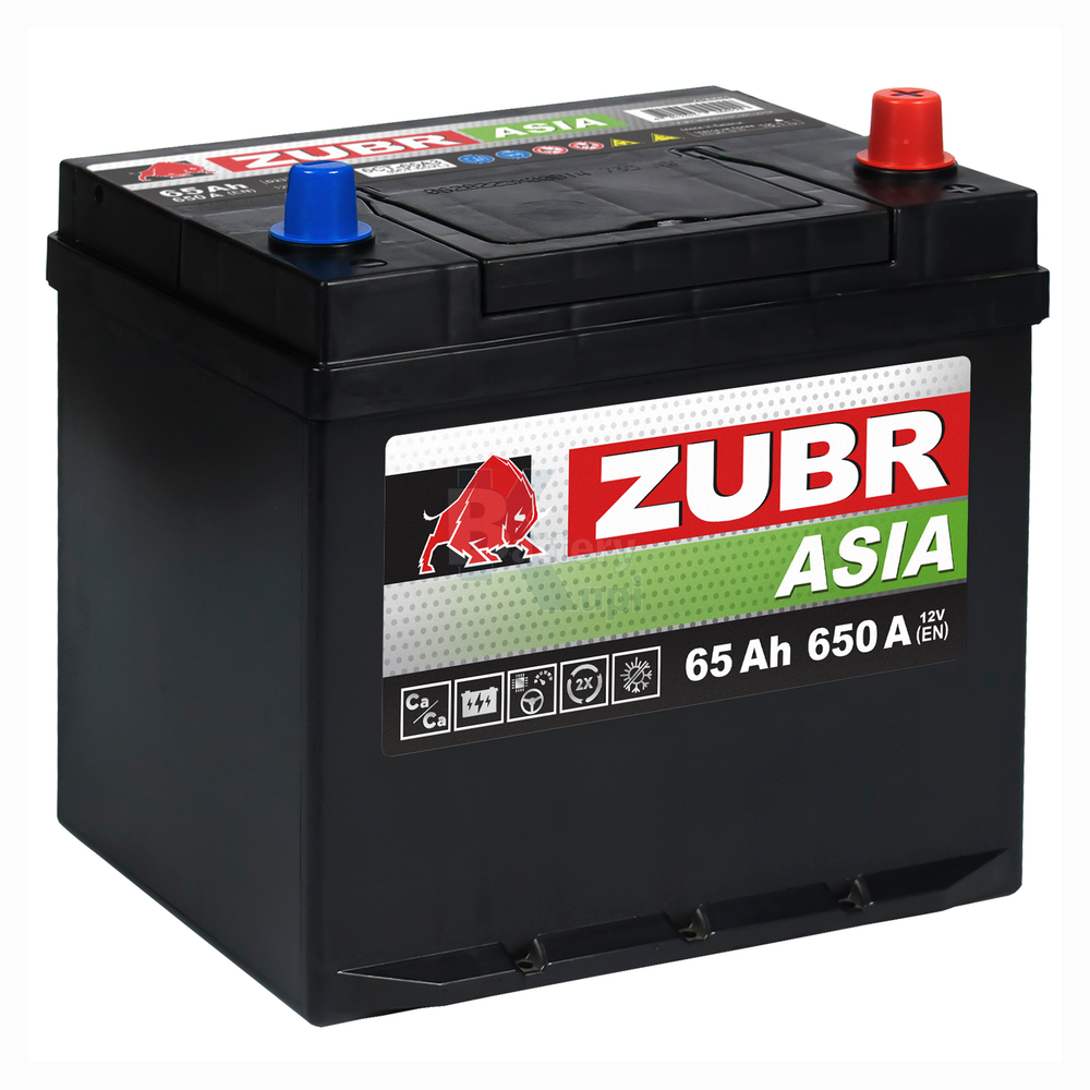 Аккумулятор ZUBR Premium Asia (65Ah, 650A, R+) ZPA650
