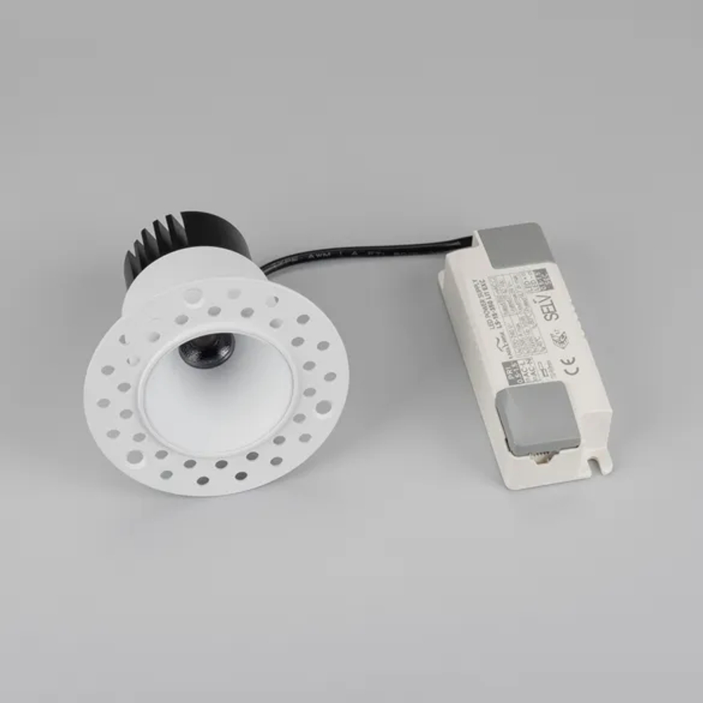 Светильник MS-INVISIO-TRIMLESS-R55-15W Day4000 (WH-WH, 36 deg, 230V) (Arlight, IP54 Металл, 5 лет) 061918
