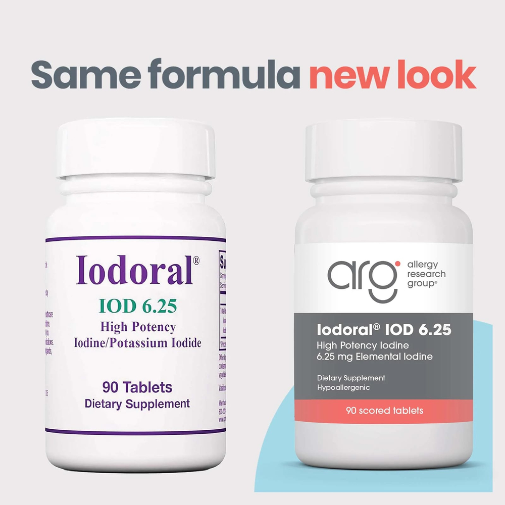 Optimox, Iodoral®, IOD 6.25, 90 делимых таблеток