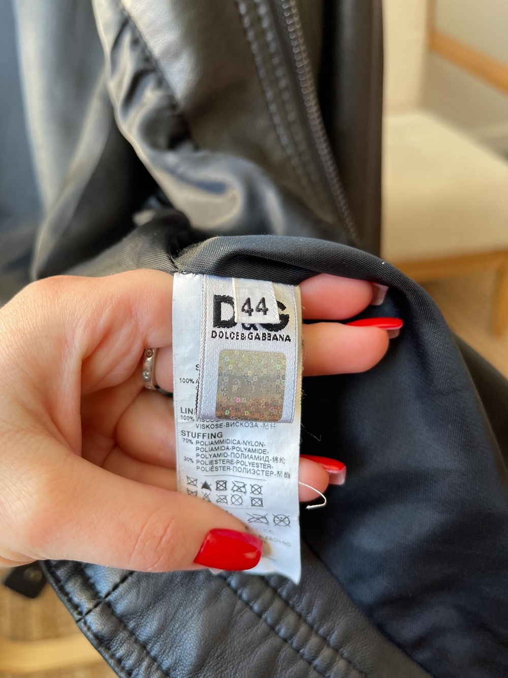 Кожаная куртка Dolce&Gabbana