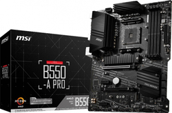 Материнская плата MSI B550-A PRO Soc-AM4 AMD B550 4xDDR4 ATX AC`97 8ch(7.1) GbLAN RAID+HDMI+DP