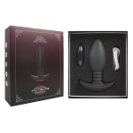 Черная анальная вибропробка 13,5см с пультом ДУ I-Moon Anal Vibrator MY-621