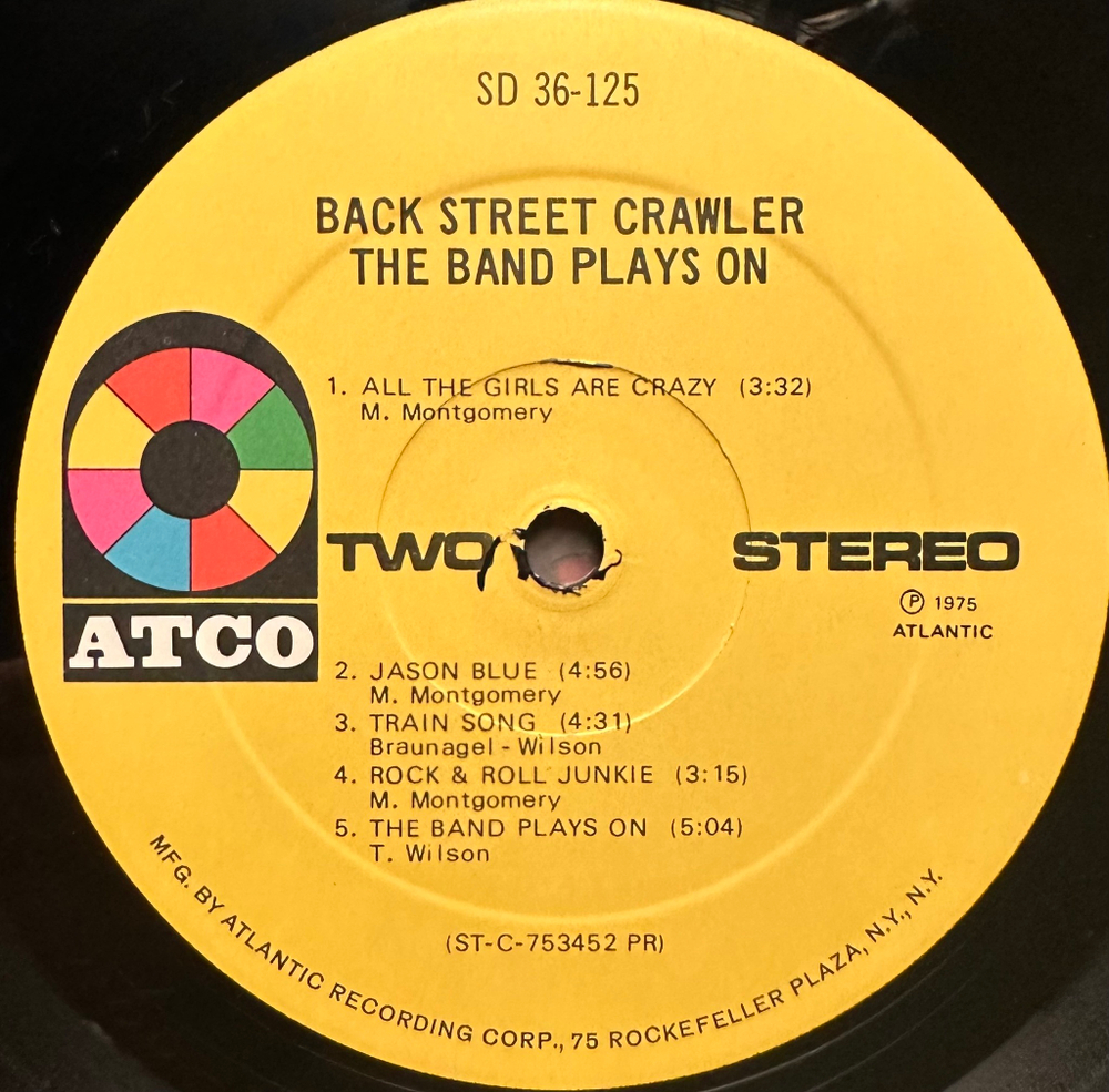 Back Street Crawler - The Band Plays On (США 1975г.)