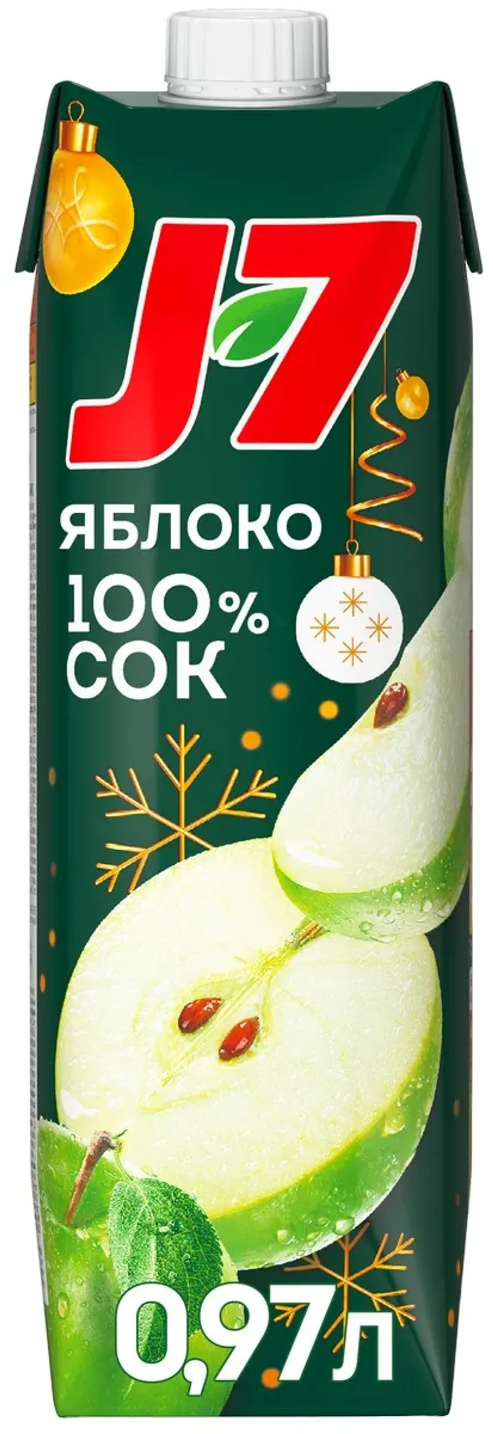 Сок J7 яблоко осветленное 970мл