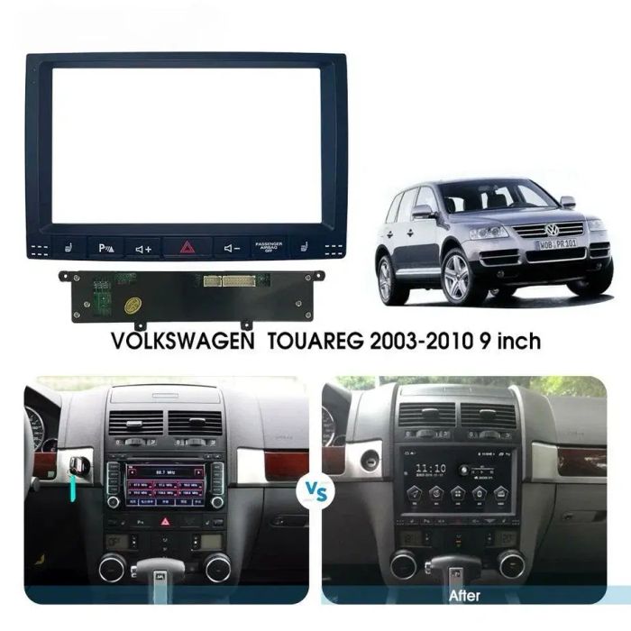 Магнитола для Volkswagen Touareg 2002-2010 - Kuberg SF-9306 QLed, Android 13, Быстрейшая, CarPlay, SIM-слот