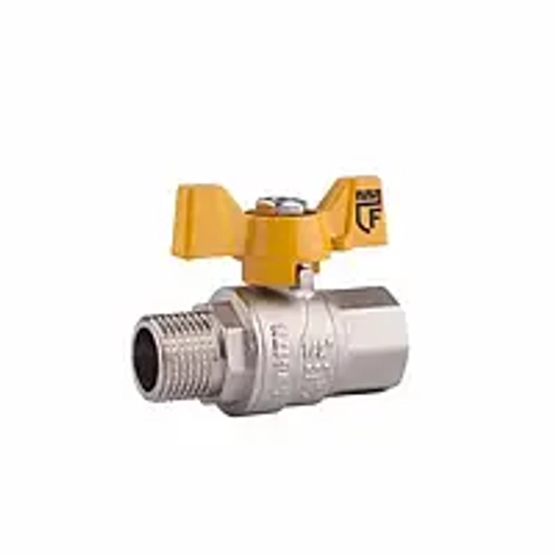 Вентиль газовый AOSKER (ф15) 1/2" НР/ВН с ручкой-бабочкой