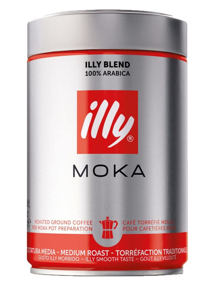 Кофе молотый ILLY MOKA средняя обжарка 250 г x 4 шт