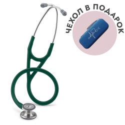 Стетоскоп Littmann Cardiology IV, темно-зеленый, стальная акустическая головка (6155)