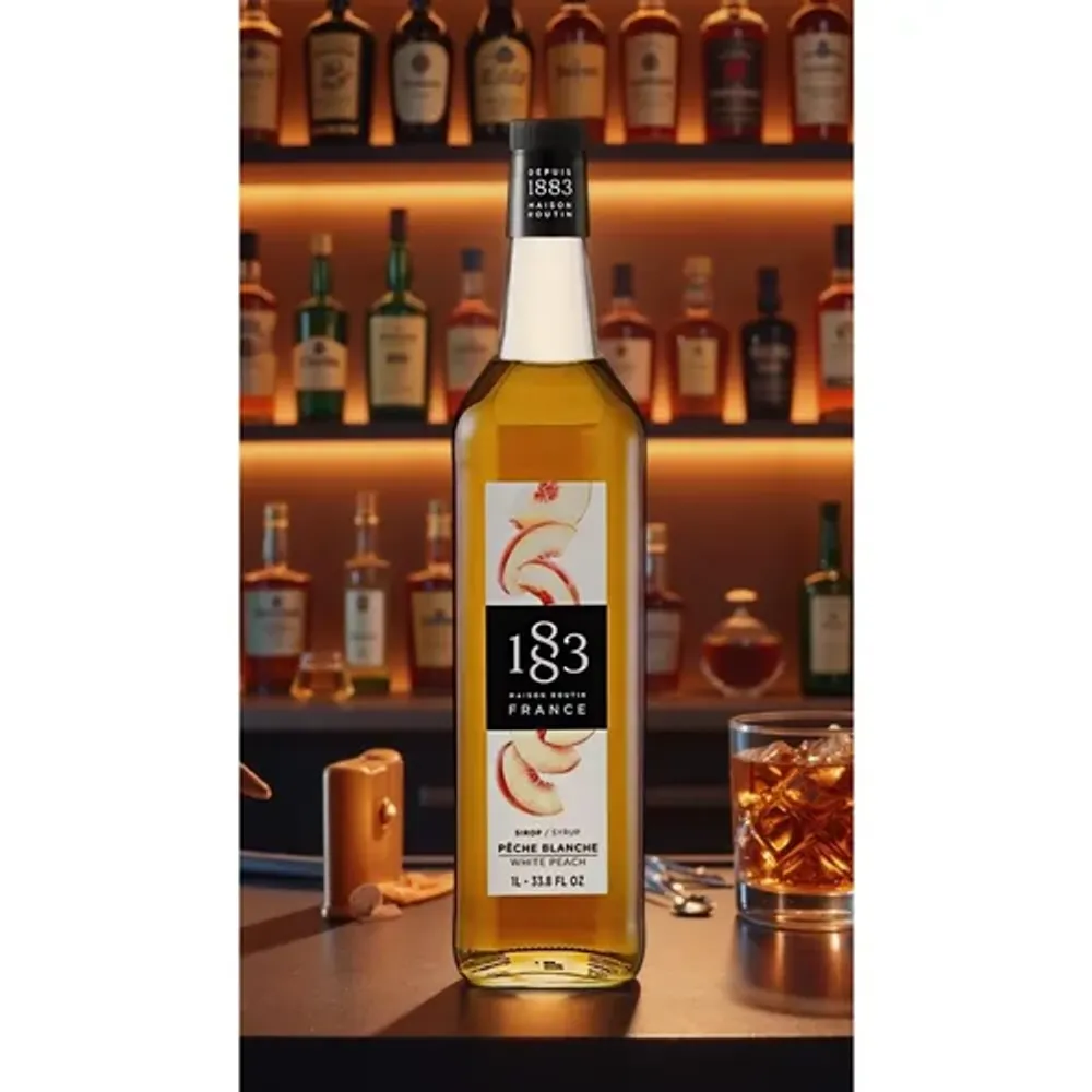 Сироп Персик белый 1л 1883 Maison Routin