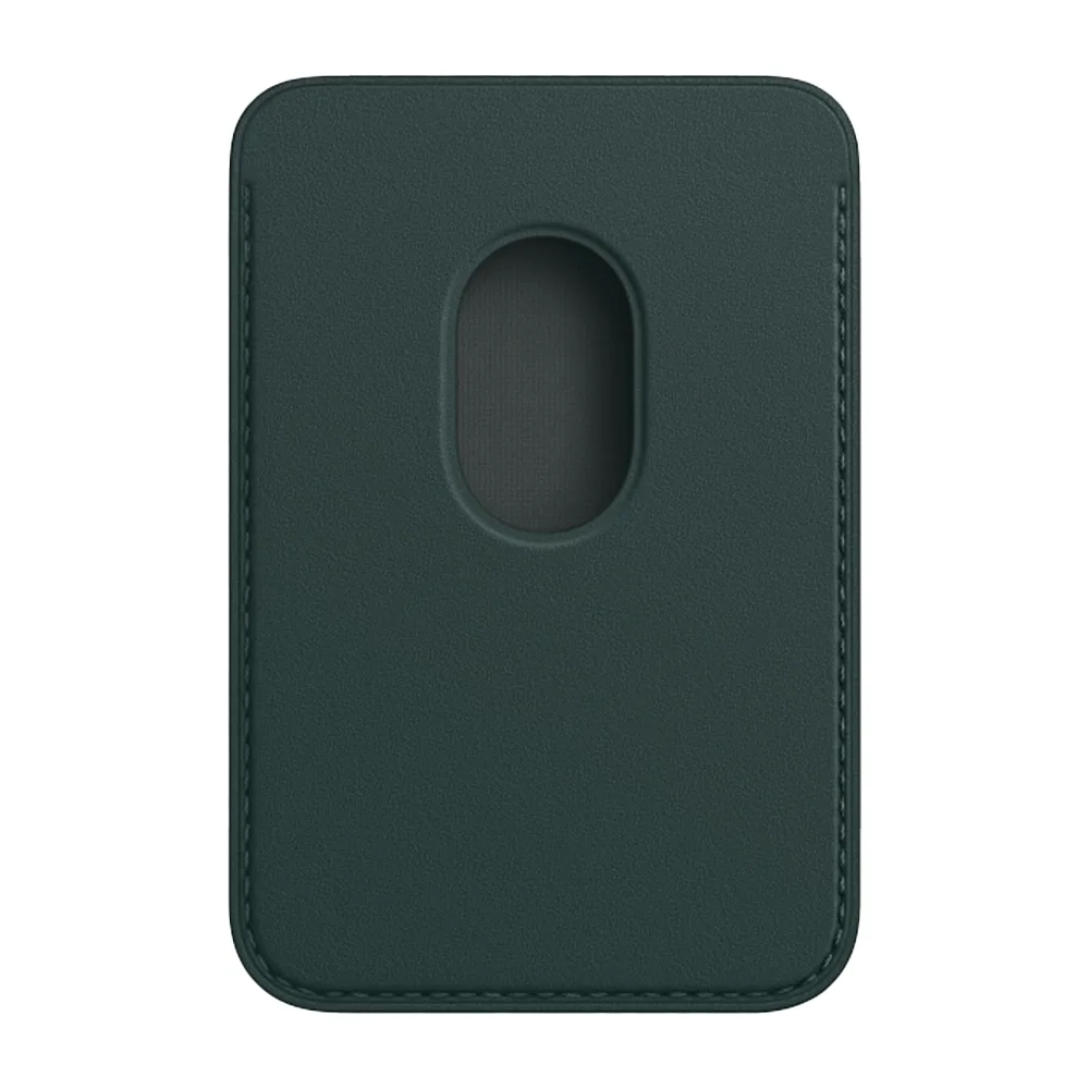 Кожаный чехол-бумажник с поддержкой MagSafe Apple Leather Wallet, Forest Green