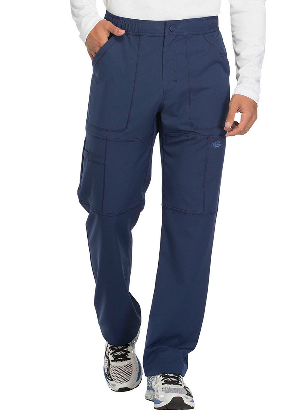 Брюки медицинские мужские удлиненные Dickies DK110T на молнии, синий, XL