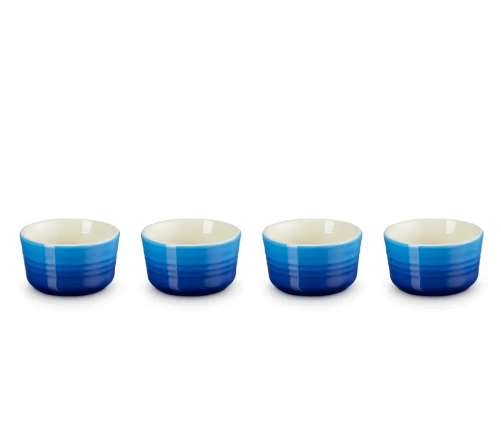 Le Creuset Набор из 4 форм для выпечки 100мл лазурный 79109102200000