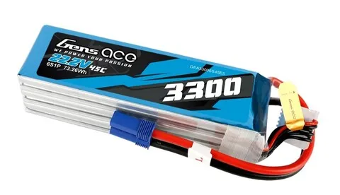 АКБ Gens Ace Tattu 3300mAh 22.2V 45C 6S1P Lipo Battery Pack