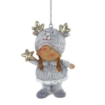 Фигурка декоративная "Дети", L 4,5 W 3,5 H 8 см, 6в.
