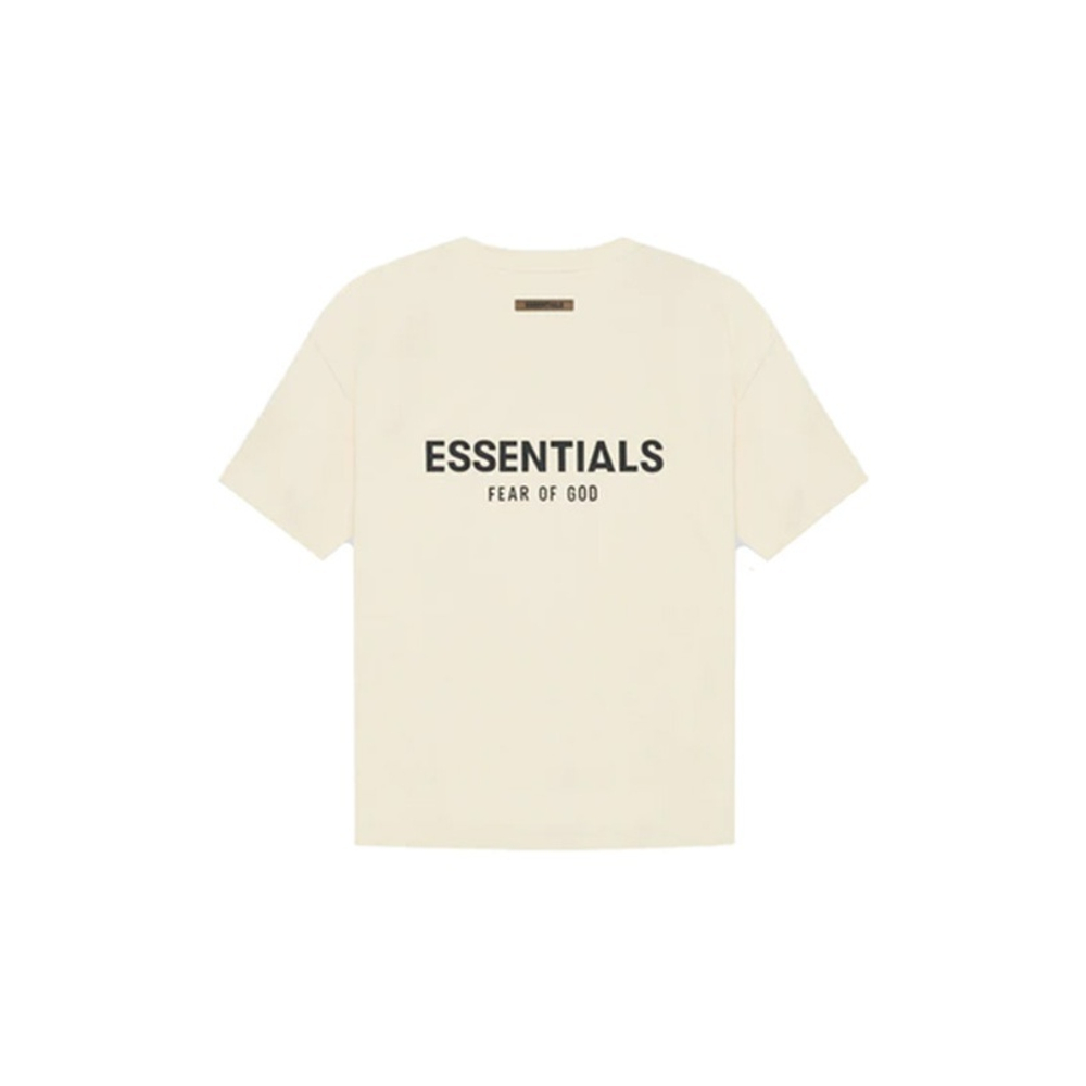 Футболка Fear of God Essentials Short Sleeve Tee Buttercream/Cream, FOG-SS21-557