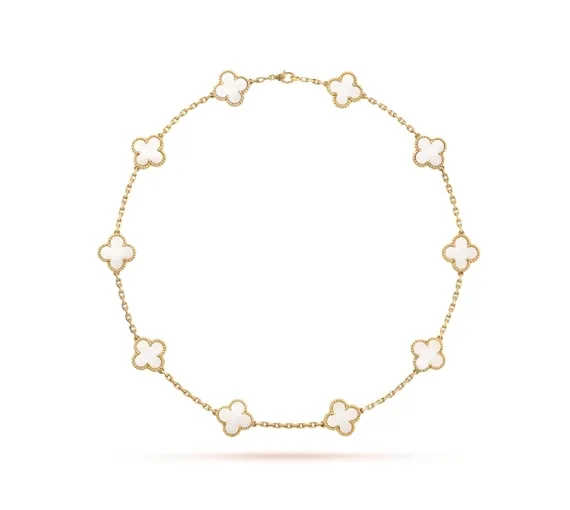 Винтажное колье Van Cleef &amp; Arpels Alhambra, 10 мотивов