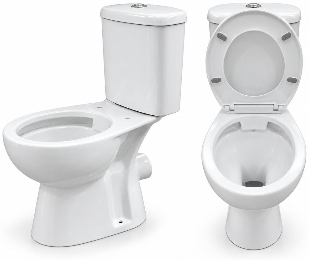 Унитаз-компакт ORBITA DECH Rimless сиденье PP микролифт двойной смыв 660*375*740 белый