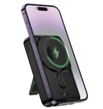 Powerbank Hoco Q48 10000mAh1C 20W с проводом Type-C/Lightning, дисплеем и подставкой черный