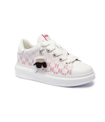 Кожаные кроссовки kapri Karl Lagerfeld - белый(KL62576L)